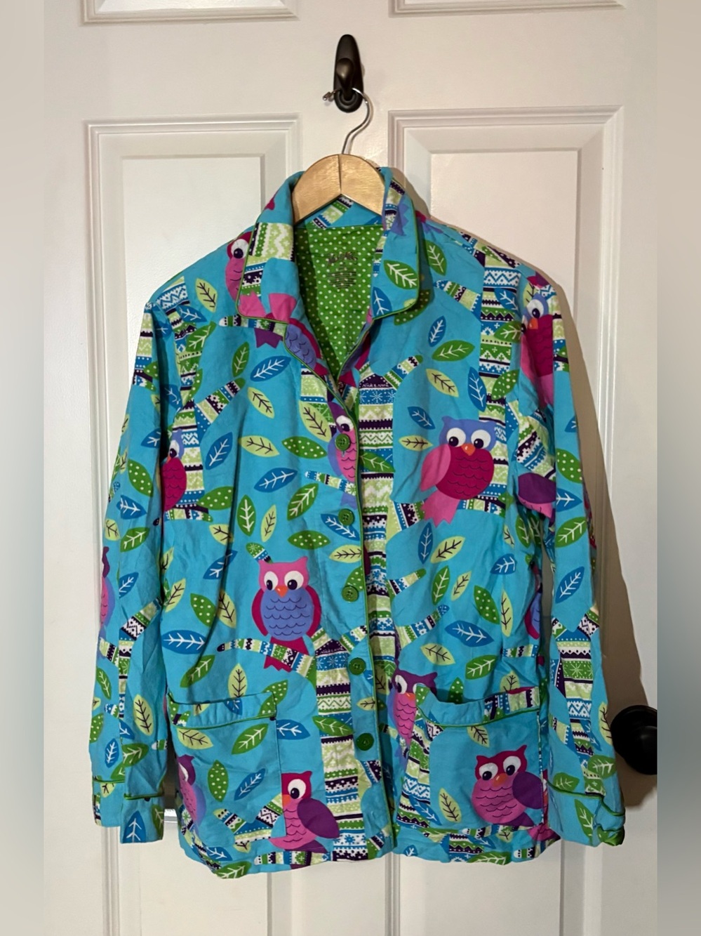 Nick & Nora Flannel Owl Pajamas - Picture 2 of 6